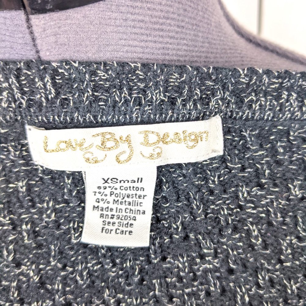 Gray Metallic Knit Sweater - Picture 5 of 5